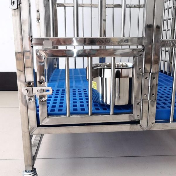 Stainless Steel Sliding Door Pet Carrier - Imagem 3