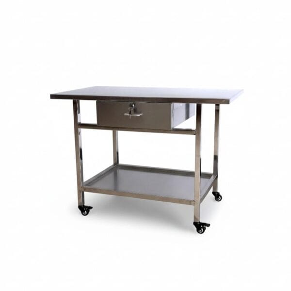 Stainless Steel Examination Table with Drawers for Vets