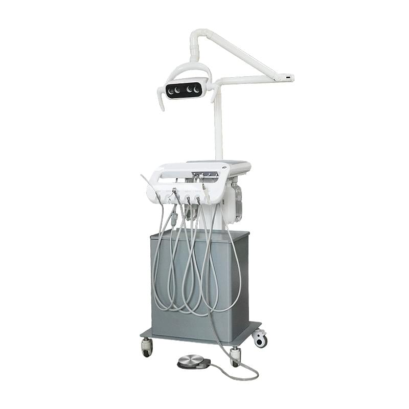 جهاز علاج الأسنان البيطري محطة عمل متنقلة كاملة الميزات لعلاج الأسنان البيطري