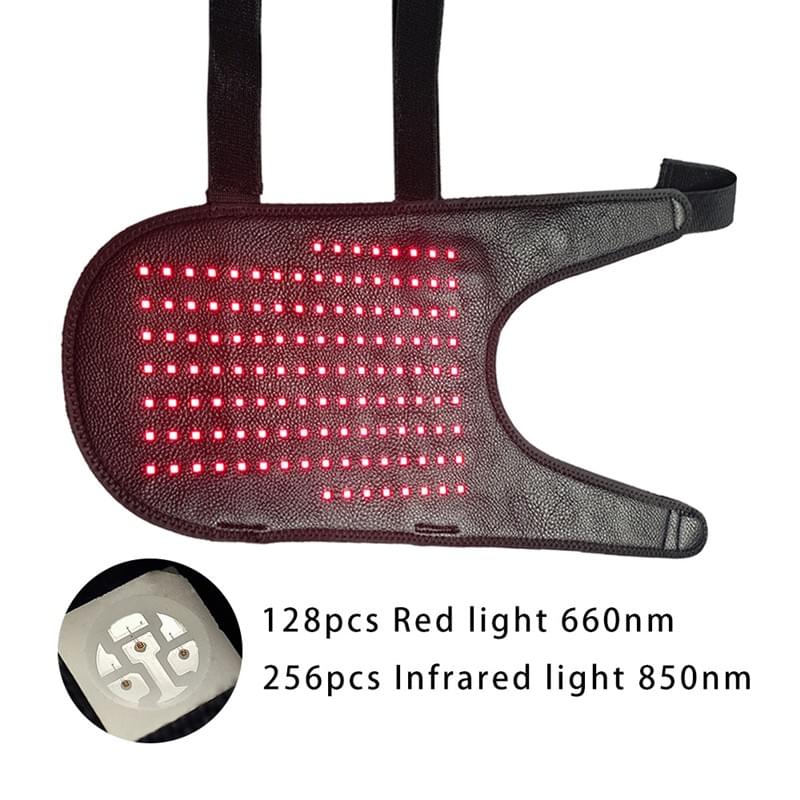 Almofada de Terapia de Luz Vermelha para Cães | Envoltório para Costas Canino com 384 LEDs