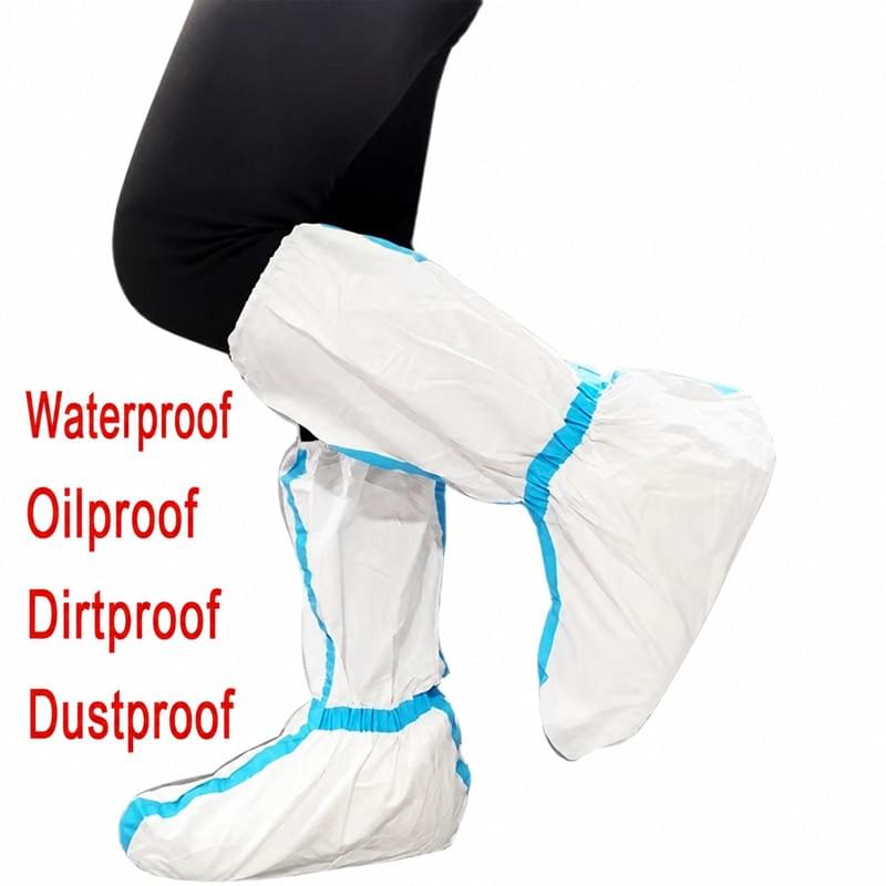 Couvre-bottes d'isolation médicale, couvre-chaussures réutilisables à tube haut
