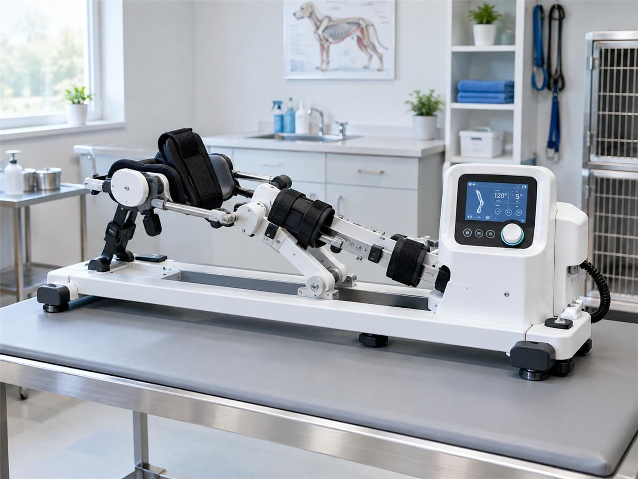 Veterinärmedizinisches kontinuierliches passives Bewegung CPM-Gerät für die postoperative Gelenkrehabilitation bei Hunden